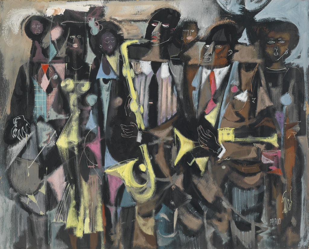 WILLIAM PAJAUD (1925 - 2015) Untitled (New Orleans Jazz Band).